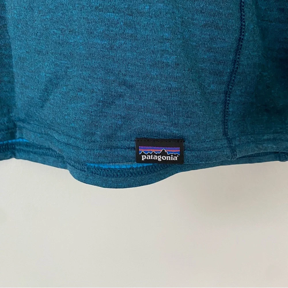 Patagonia Capilene Thermal Weight Zip Neck Sweater 43657 Blue Men's Size Medium